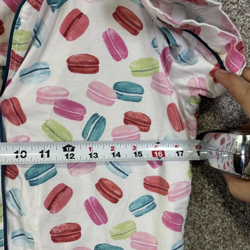 BedHead Pajamas Set Womens‎ Small Multicolor Macaron Print Button Up Made USA